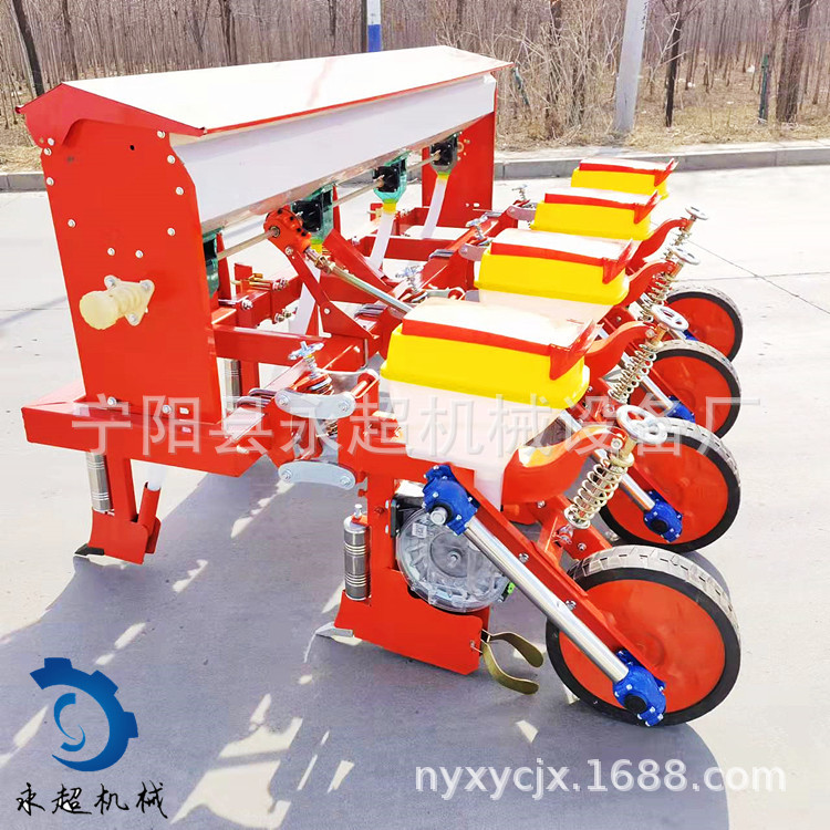 2023年新款悬浮播种机豆类种植机4行玉米播种机施肥播种一体机