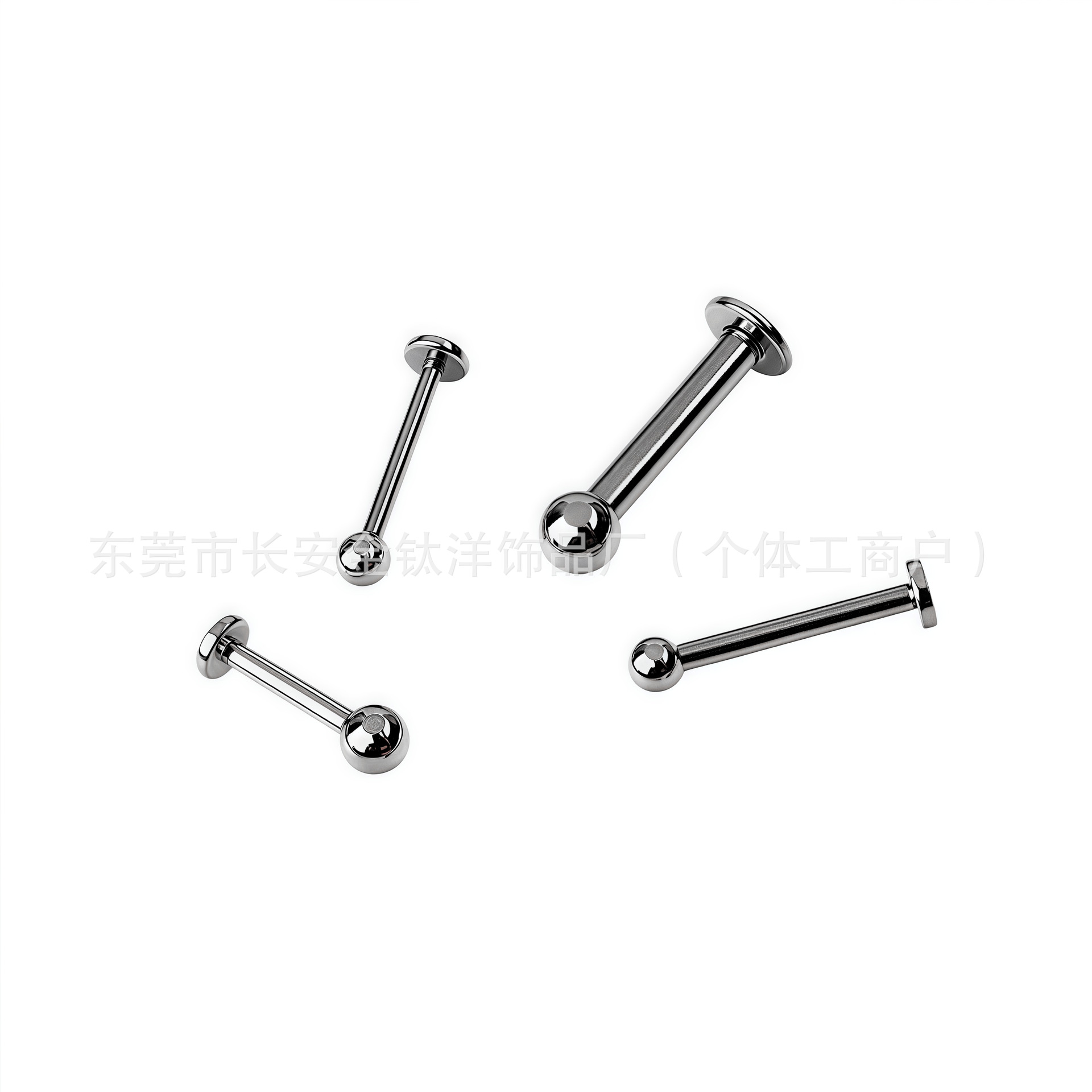 Labret piercing jewelry detail image