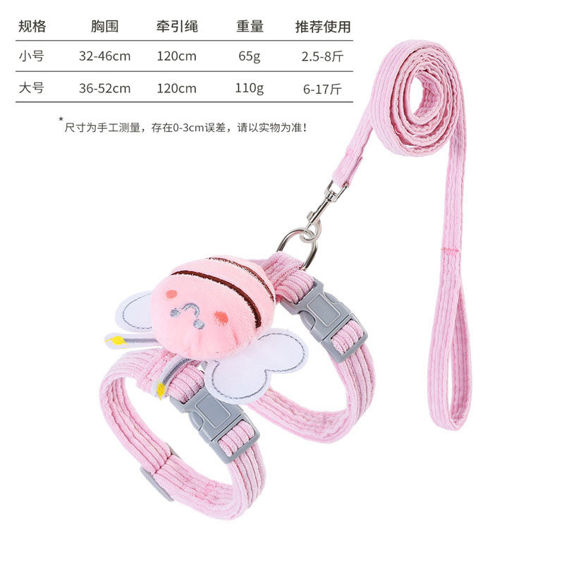 Correa de gato anti-rotura chaleco especial gato cuerda correa de pecho ajustable para mascotas gato cuerda para caminar