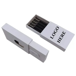 Casual Pure White 5-Pack Handmade Empty Cigarette Box, High-End Anti-Touch Button Drawer-Type Cigarette Box, Customized Wholesale