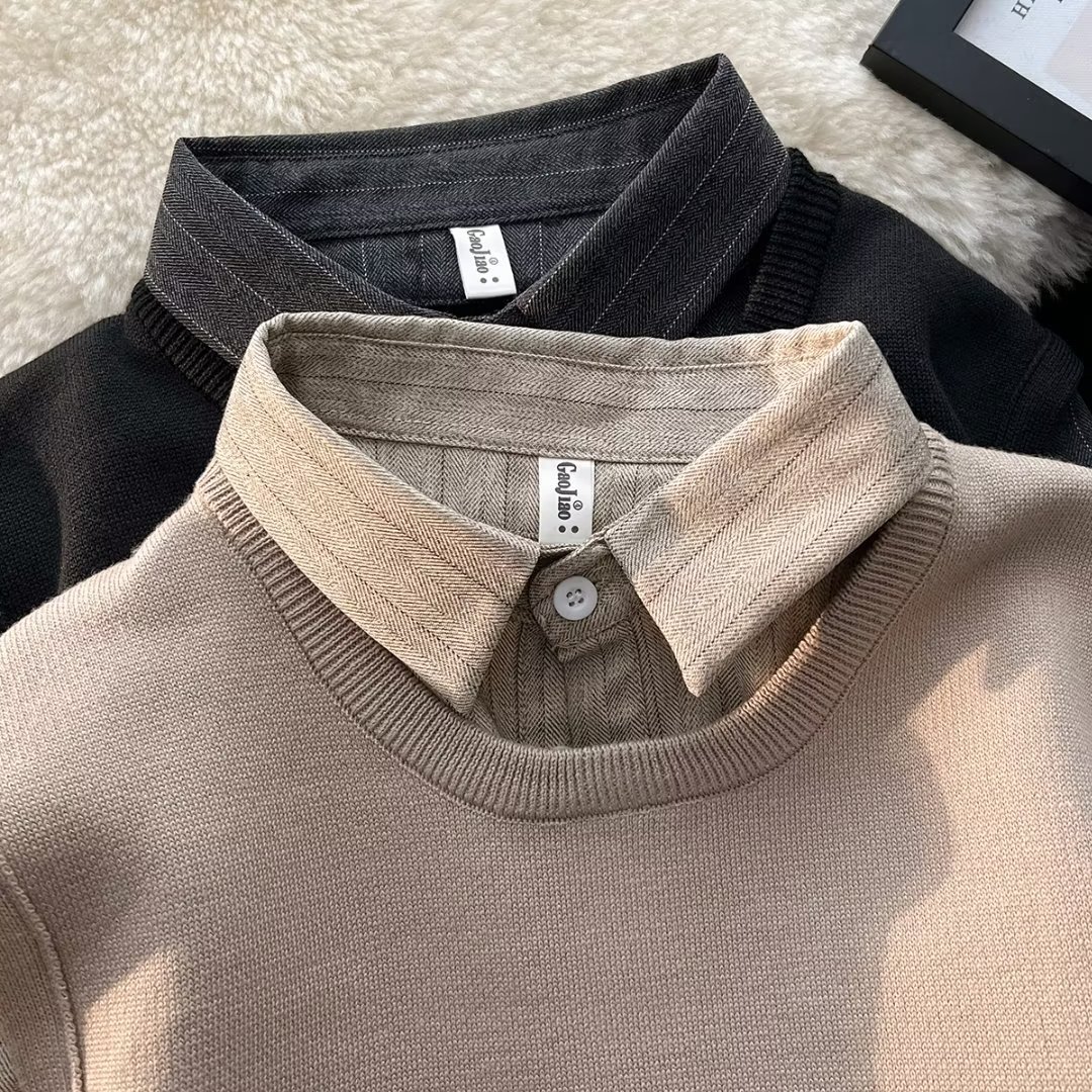 Herren Lagenlook Pullover Winter Warme Casual Jacke Für Männer_voghion.com