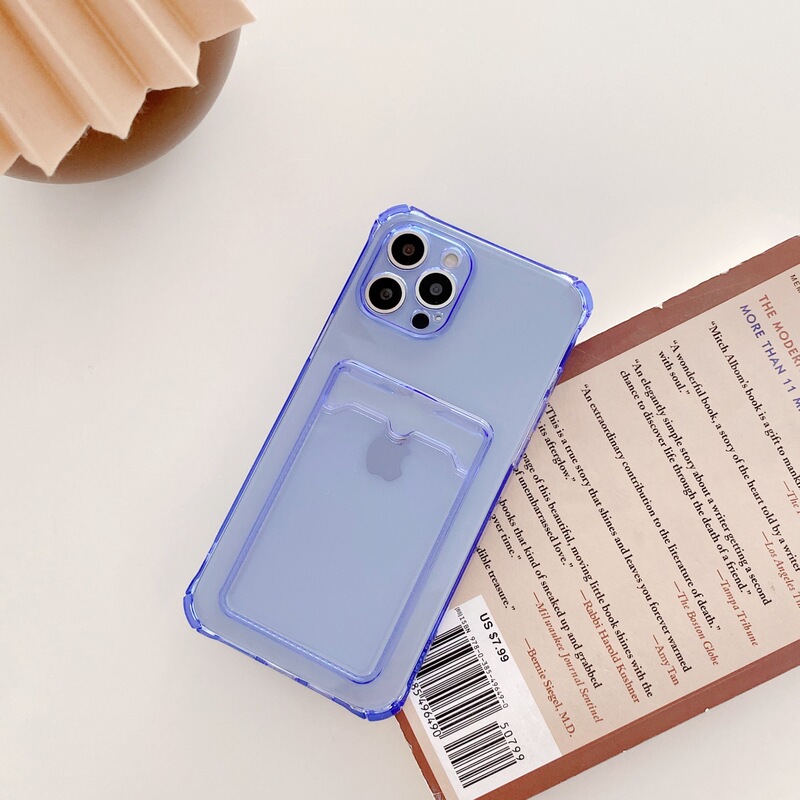 シンプルな透明カードホルダー付きiPhone15Pro Maxケース、Apple 17/13/14対応、カード収納可能|undefined