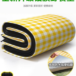 Picnic Mat Thickened Outdoor Camping Portable Tent Floor Mat Waterproof Lawn Mat Aluminum Film Moisture-Proof Mat Park