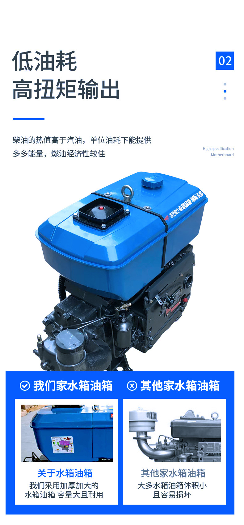 Foreign Trade Yuchai Water-Cooled Single-Cylinder Diesel Engine 12/15/18 Horsepower Small Tractor Electric Start Water-Cooled Diesel Engine
