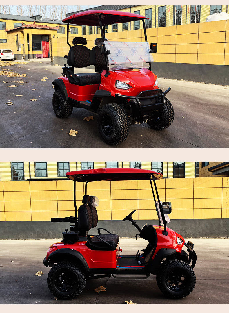 2 Golf Cart Scenic Area Tourist Homestay Reception Beach Off-road Golf Hunting Car Electric Sightseeing Car