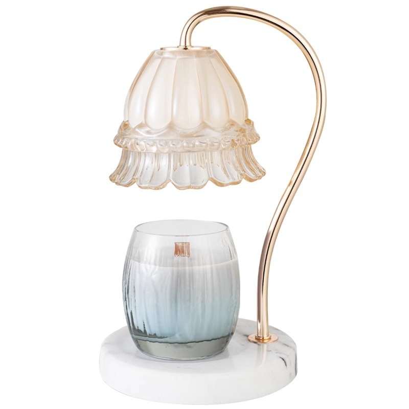 Luz de cera de aromaterapia GUXEA, lámpara de noche americana moderna francesa, regalo de cumpleaños, lámpara de mesa de fragancia sin fuego