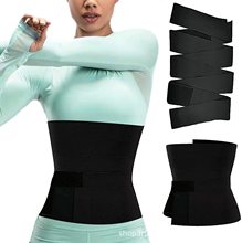 跨境新款腰部训练器缠绕塑腰带女士束腰弹力收腹带 waist trainer