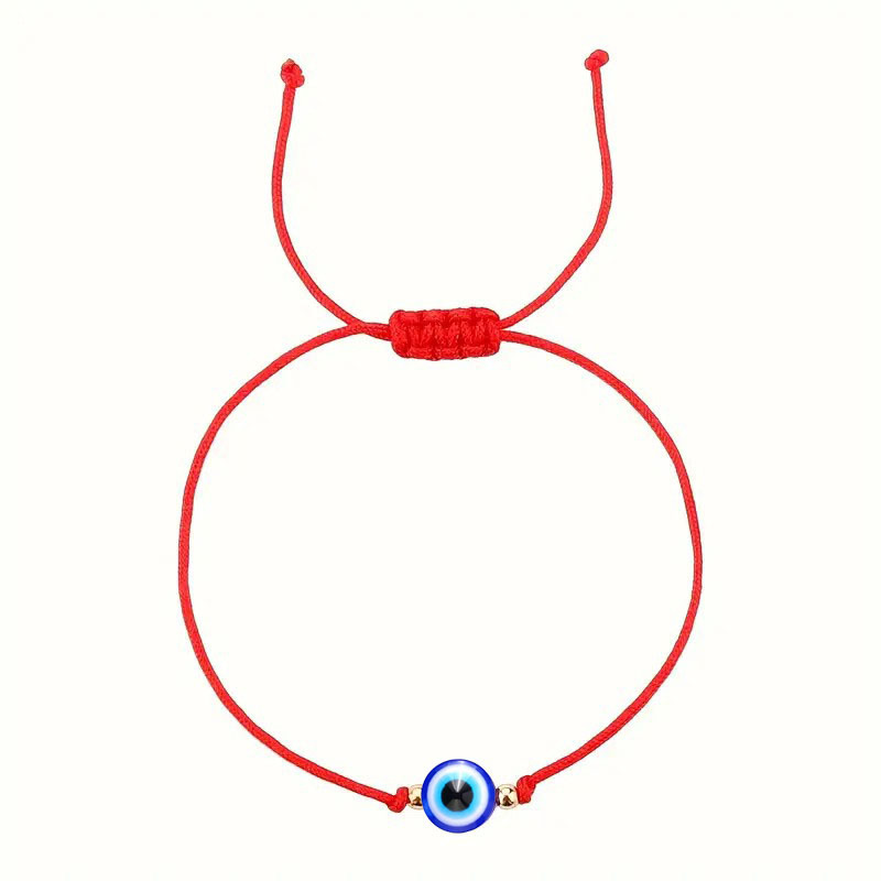 붉은 끈 파란 구슬 스타일 2