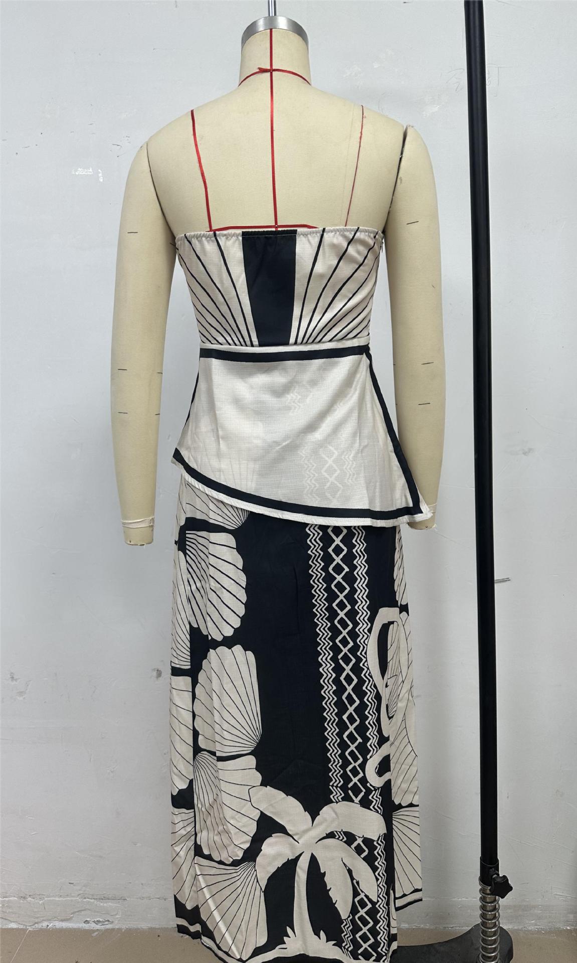 259g Weight Sleeveless Sleeve Length Skirt Dresses Type Polyester Fabric Type Skirt Co-ord Set Sets Type 2 Pieces Set Quantity Holiday, Beach Occasion Strapless Neckline Slim Fit Type Shell Pattern Summer Season Women's Gender Vacation Style Backless Craft Holiday Beach Women's Vacation Shell Polyester Skirt Co-ord Set Skirt Sets 6