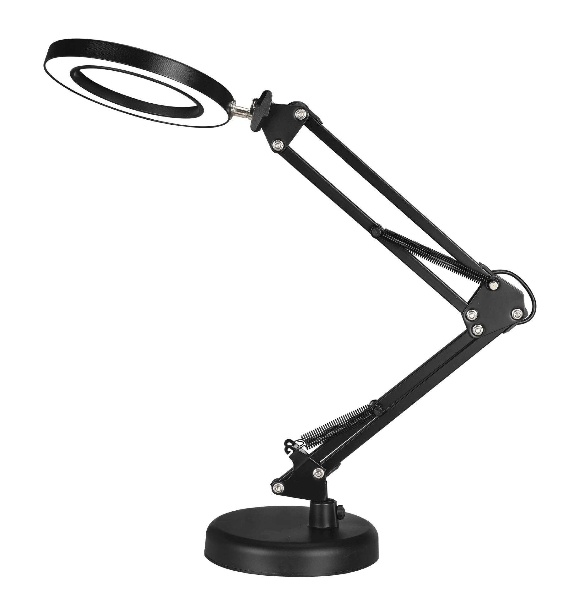 Magnifying glass for eyelashes for manicure, work folding handheld teaching reading, table lamp, eyes protection
