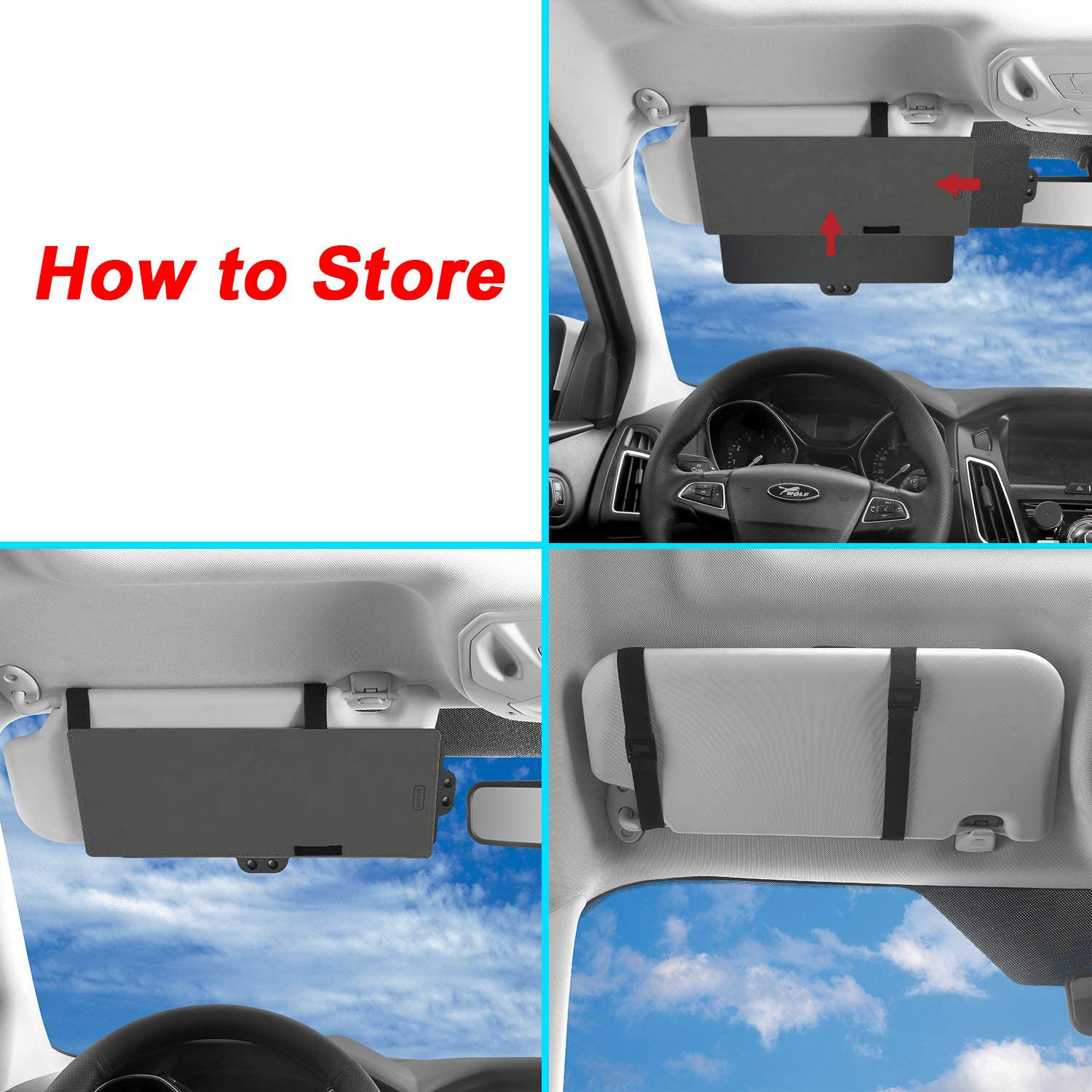 Portable Car Sunshade Retractable Multifunctional Sunshade Car Sunshade Sun Protection Sunshade