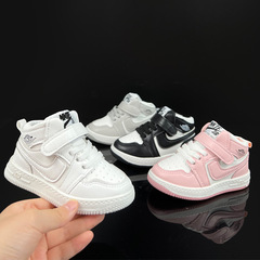Children's high-top sneakers aj autumn new breathable high-top boys' sports shoes girls' non-slip soft-soled casual shoes trend