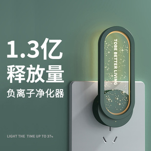 New Negative Ion Air Purifier Toilet Bathroom Odor Removal Deodorization Formaldehyde Remover Starry Sky Atmosphere Light