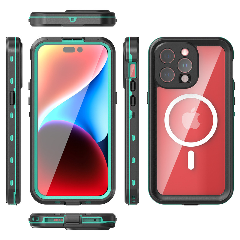 iPhone15 携帯電話ケース、Apple 15Pro Max 防水磁気携帯電話保護カバー、落下防止 16Plus に適しています。|undefined