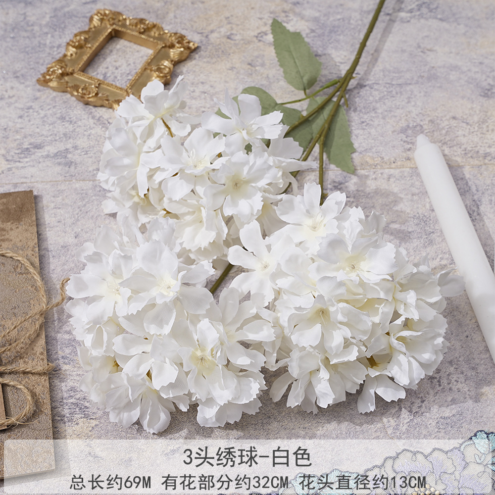 EH-3 머리 수국-화이트