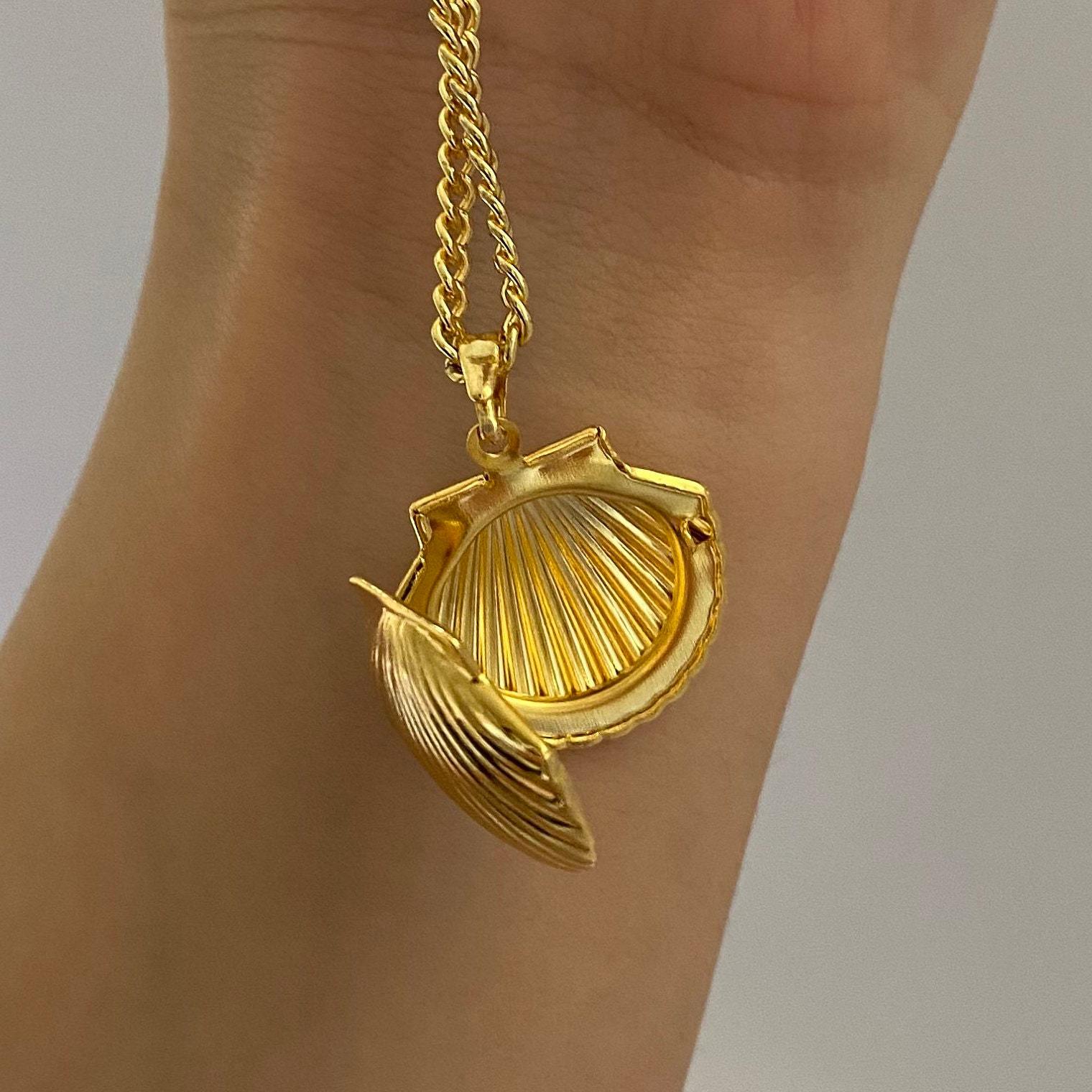 Beach Occasion Fashion Shell Titanium Steel Copper Plating Pendant Necklace
