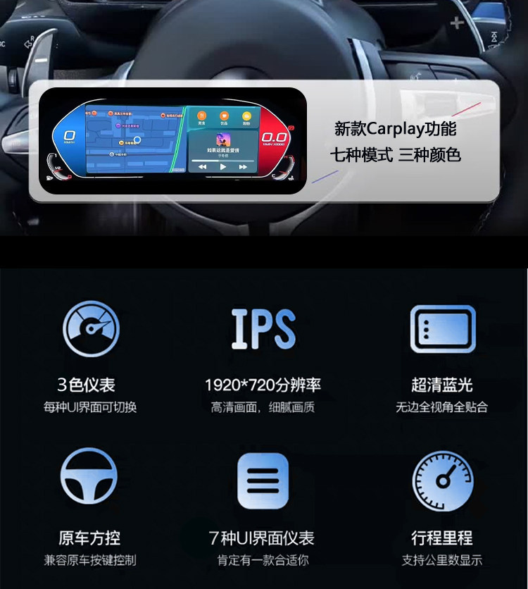Suitable for Bmw 3 Series-7 Series/X3-X6 Lcd Dashboard, Linux System Plug-And-Play