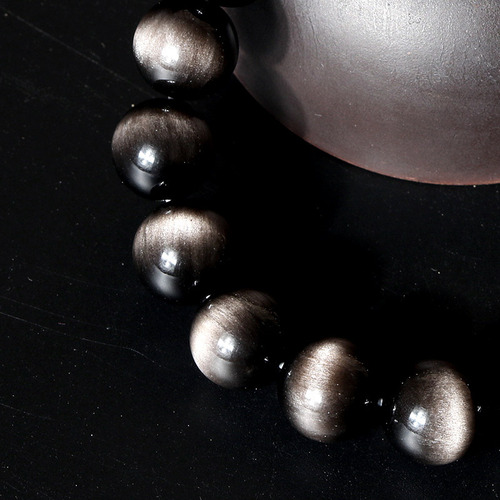 Agate natural silver agate bracelet, silver-white eye agate pendant jewelry, new product, Mingyuan Jewelry Factory