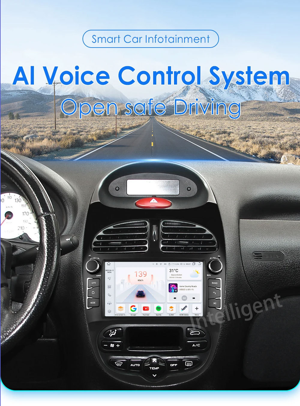 Suitable for Peugeot 206 Android 7inch Car Gps Bluetooth Carplay Car Navigation System Central Control Smart Car System