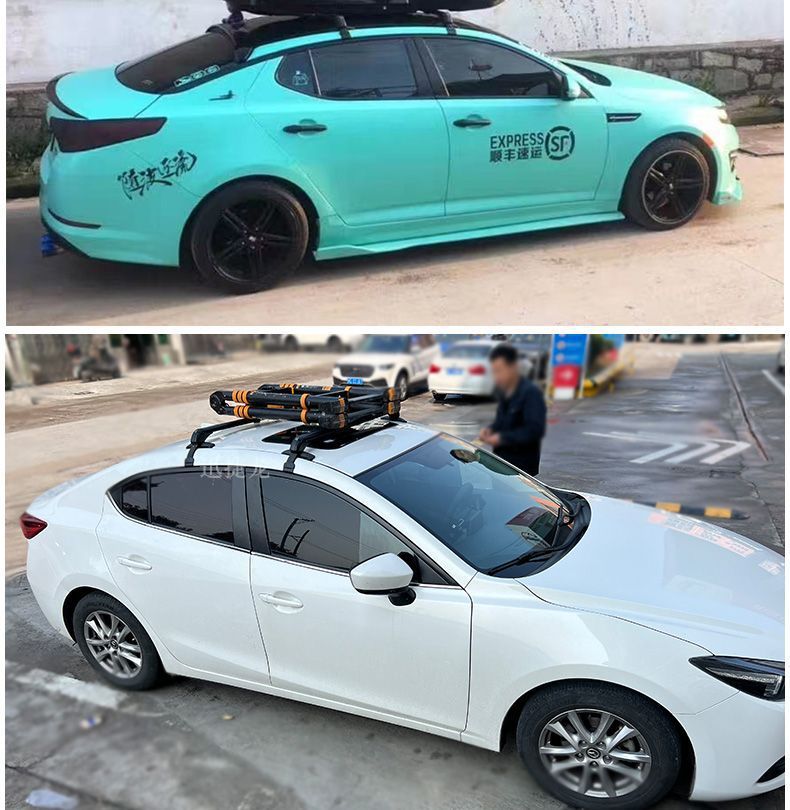 Wuling Bingo Clear Sky Starlight Macaron Car Roof Luggage Rack Crossbar Aluminum Alloy Load-Bearing Anti-Theft Roof Box Crossbar