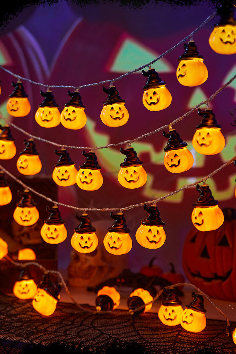 250g Weight String Lights Event & Party Supplies Halloween Funny Pumpkin Plastic Party Festival String Lights