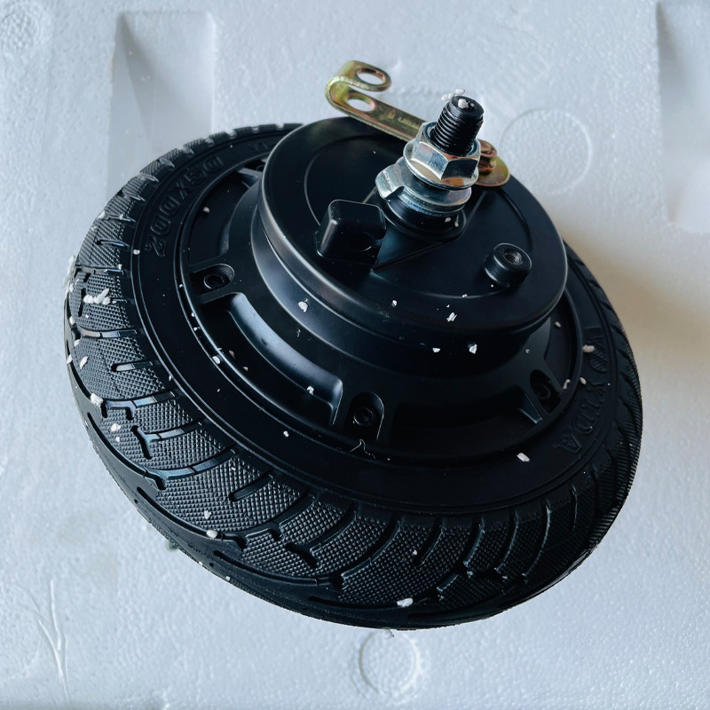 Motor de coche eléctrico de 8 pulgadas de neumático sólido freno de tambor 24v36v350w scooter de bicicleta de delfín motor 35C
