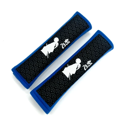 Seat belt shoulder pad: JDM Japan thickened soft and - sword-heart-blue