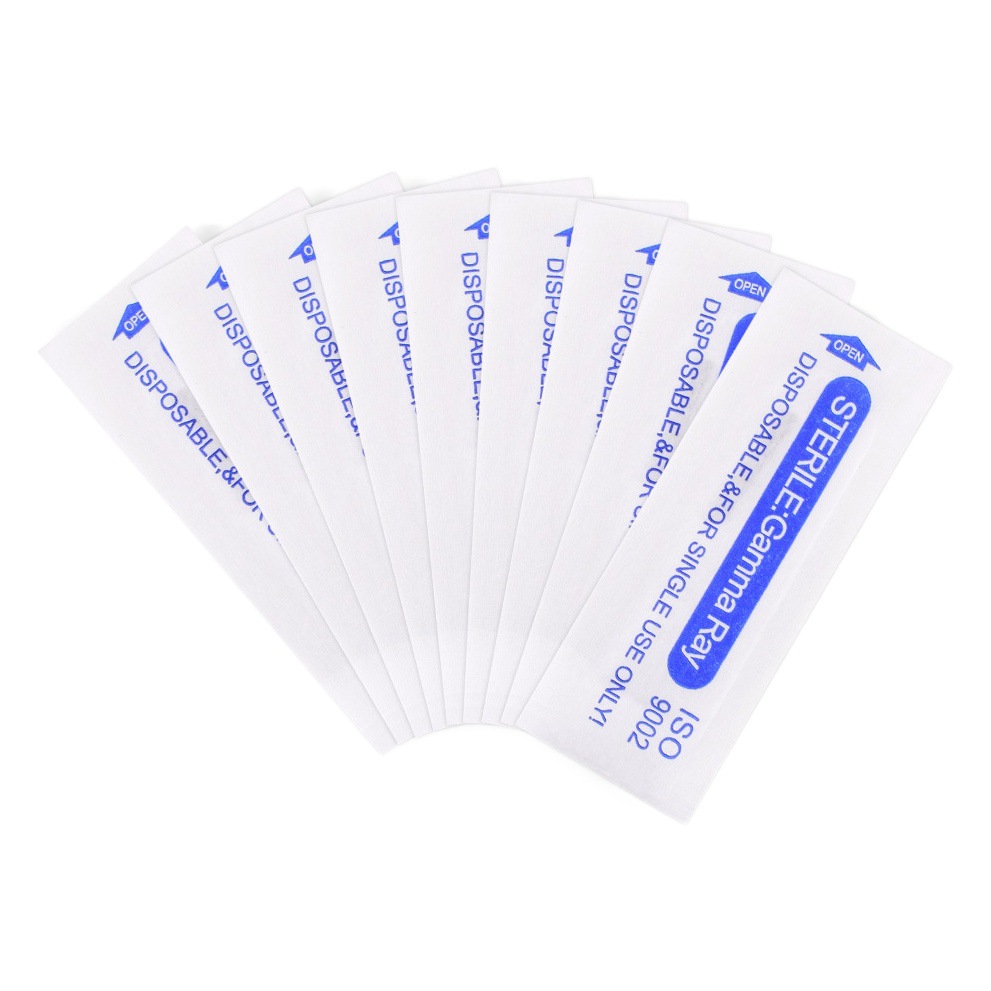 Specialized for Foreign Trade, 0.18mm Fine Needle Microblading Blades, Microblading Needles, Black Leather Microblading Hand Needles
