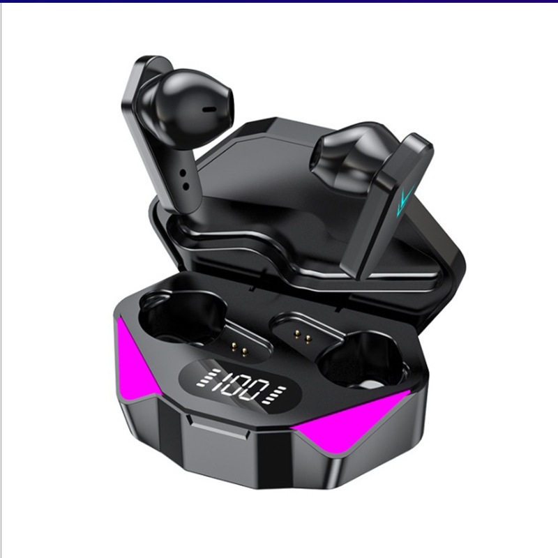 Bluetooth Earphones X15 Wireless In-Ear Headphones 5.3 Low-Latency Gaming Digital Display Bluetooth Earphones X15 Wireless In-Ear Headphones 5.3 Low-Latency Gaming Digital Display