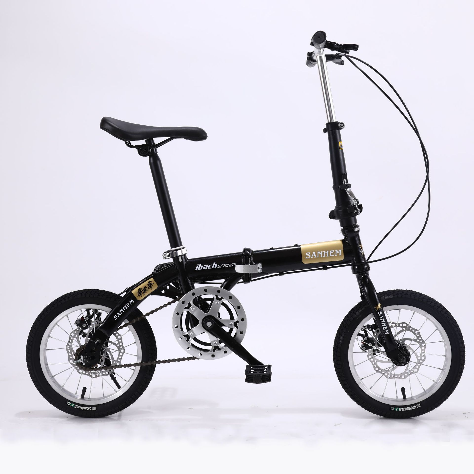 Односкоростной двойной дисковый тормоз Черный