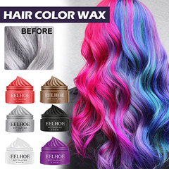EELHOE Temporary Hair Wax, Grandma Gray Multicolor Hair Wax & Clay, Natural Color, One-Time Easy Coloring