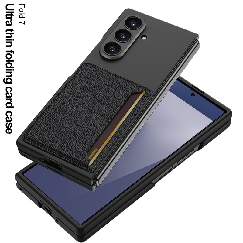Samsung Galaxy Z Fold 30% off スタックスクリーン携帯電話ケース、超薄型細穴カードホルダー、クリエイティブな携帯電話保護カバーに適しています。|undefined