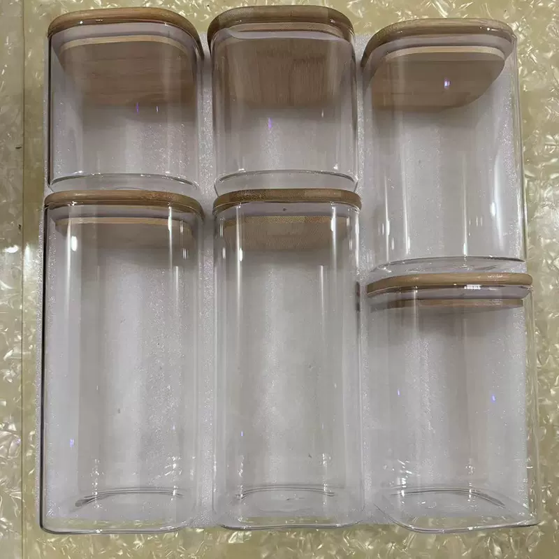 方形高硼硅玻璃密封罐 多功能储物罐 厨房杂粮五谷密封罐厂家