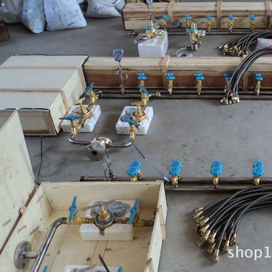 Кислородный коллектор, двухсторонний одноканальный перевернутый Т-образный газовый коллектор, газовый коллектор