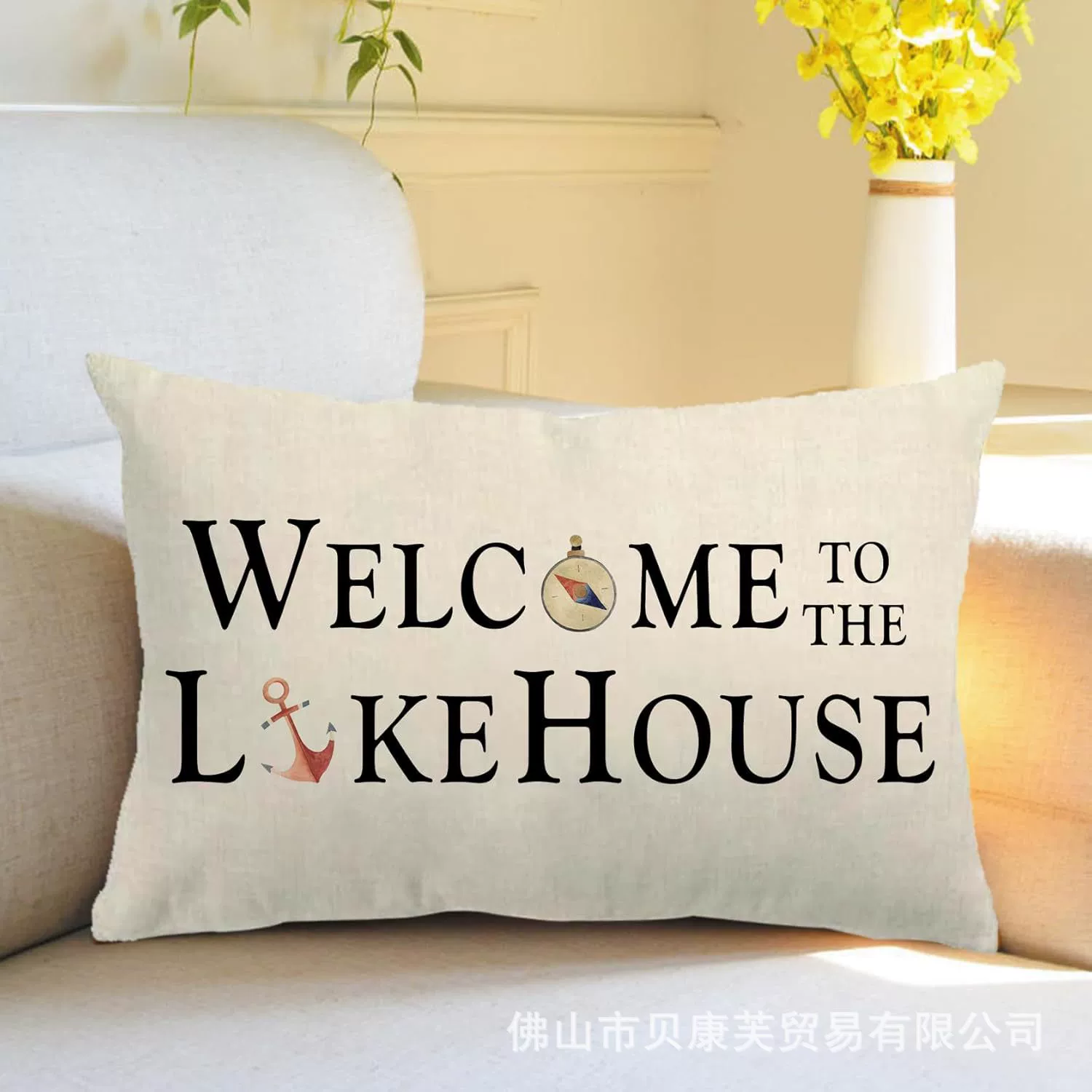 Pillowcase with letters, set, sofa for bedroom, (Cross-border trading), Amazon