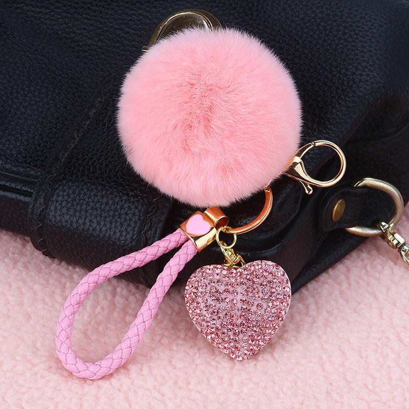 50g Weight Bag Pendant, Keychain Classification 1 Piece Quantity Holiday, Outdoor Occasion Metal Material Heart Shape Pattern Women's Gender Sweet, Simple Style Style Sweet Simple Style Heart Shape Metal Women's Bag Pendant Keychain 21