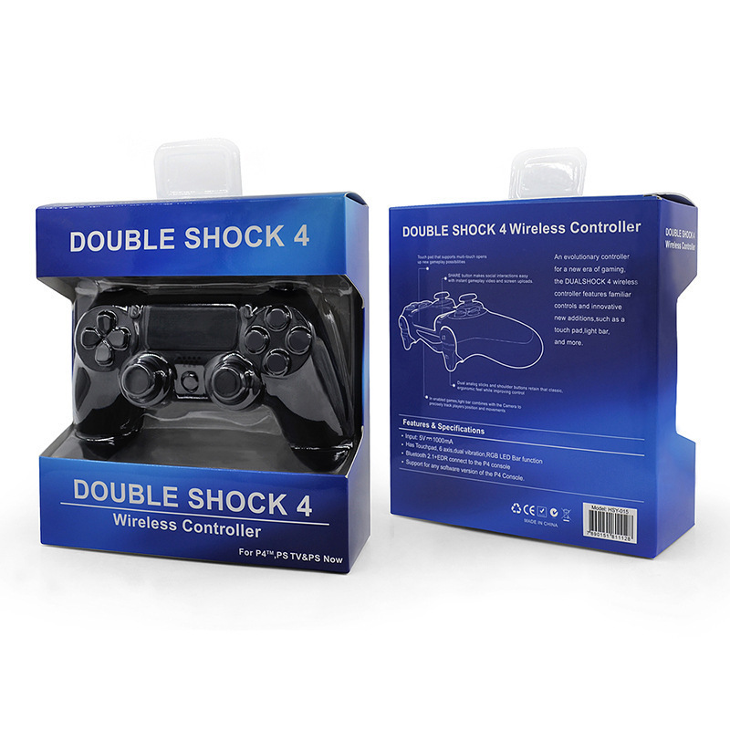 Mango PS4 Mango de juego inalámbrico Mango con cable P4 con función de vibración de seis ejes Mango de juego spot al por mayor