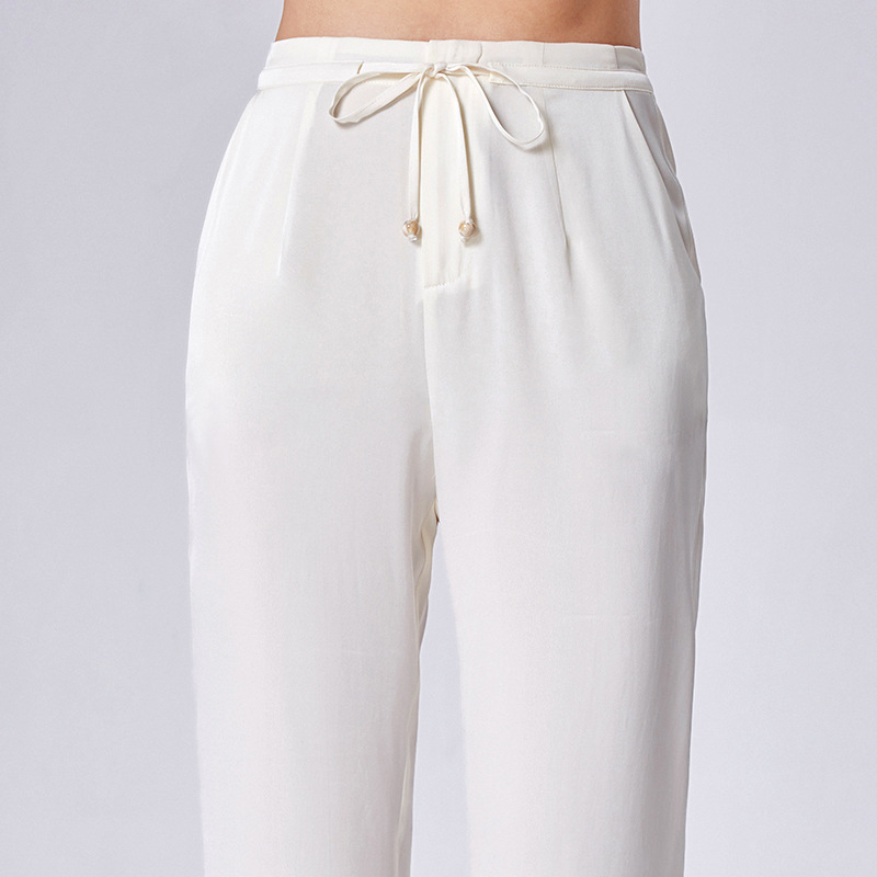 Silk trousers