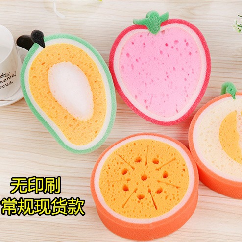 菲斯芙厂家直销创意韩国卡通 沐浴海绵儿童用 水果浴棉洗澡海绵