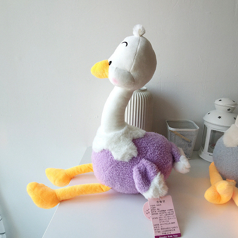 Lindo simulación avestruz juguete de peluche pájaro grande muñeca los niños ragdoll muñeca almohada regalo cumpleaños al por mayor
