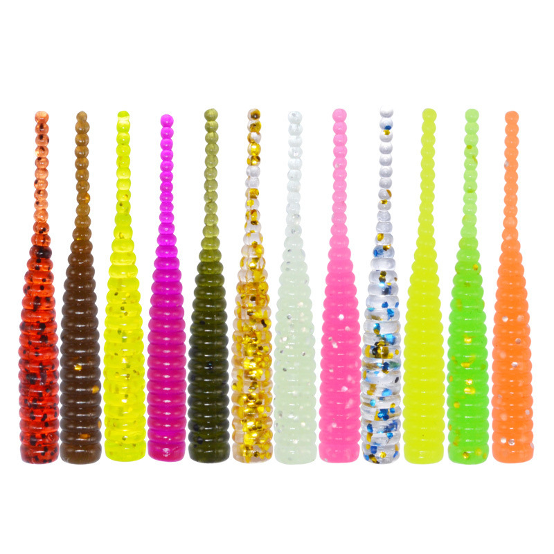 微物根钓小饵 软饵路亚饵 马口罗飞红眼青稍白条 40mm0.