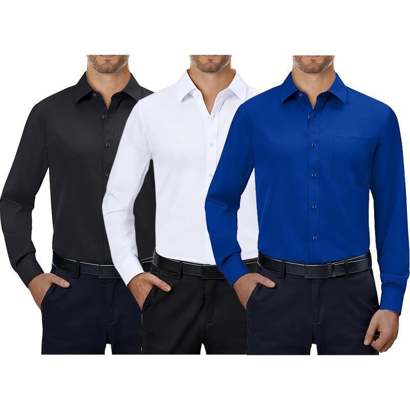 亚马逊Mens Dress Shirts way Streth Long Sleeve Collared|undefined
