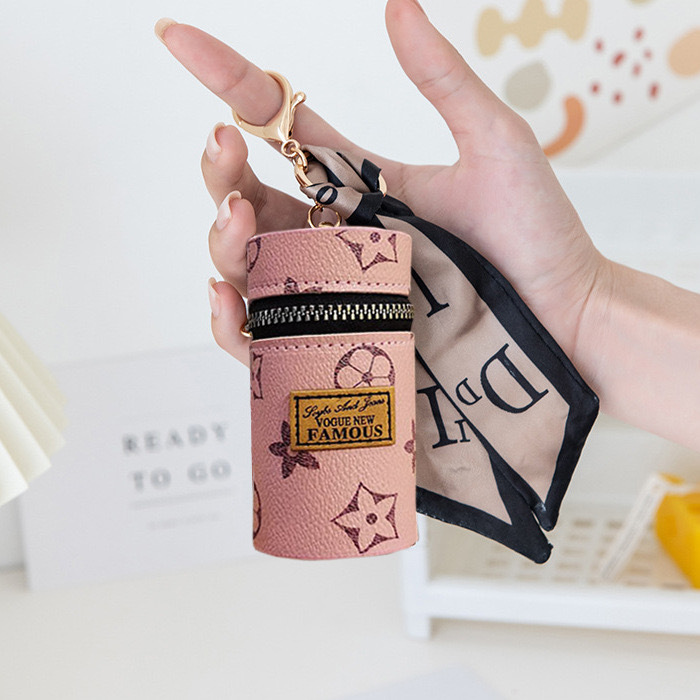 Rosa-bolsa de lápiz labial