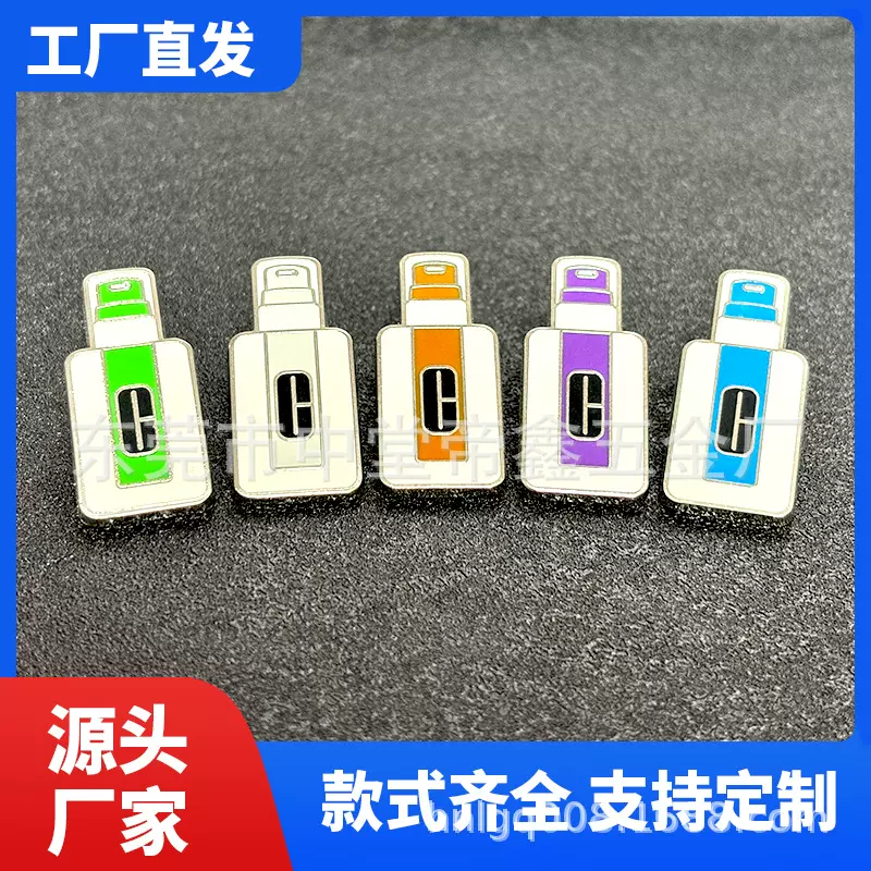 厂家定制金属工艺品徽章胸章 衣服饰品纪念章 仿珐琅上色工艺定制