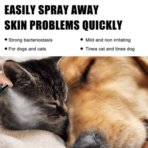YEGEBONG cat ringworm spray, pet cat removal of mites, cat ringworm, skin care, external anti-itch spray