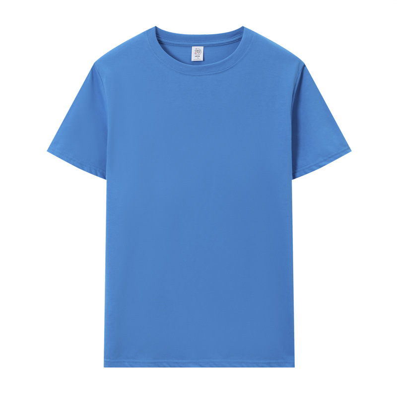 Cotton children's T-shirt with a round collar for work