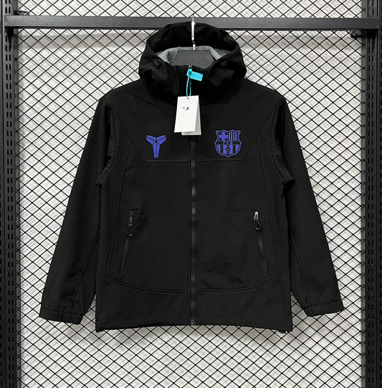 Nike FC Barcelona Kobe Hardshell Jacket Lightweight Black