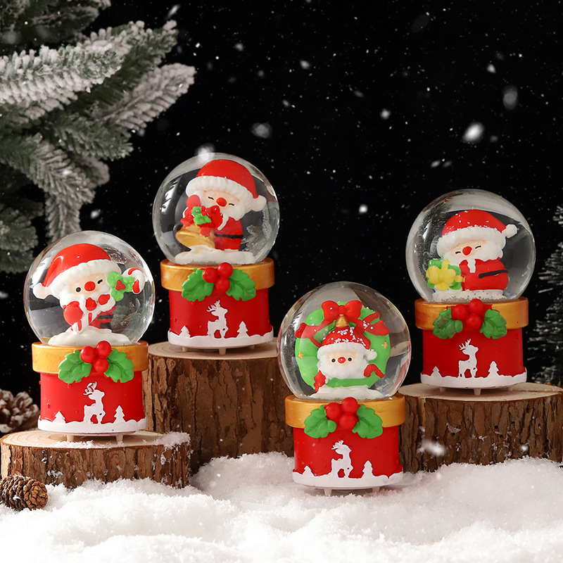 Varias Bolas de Cristal Luminosas con Diseños Creativos y de Dibujos Animados, Adornos Decorativos de Gran Venta, Regalo para Fiestas, con Luz, Mayorista