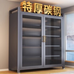 キッチンサイドキャビネット家庭用床置き防塵キャビネット収納キャビネット多層棚電子レンジ多機能ロッカー