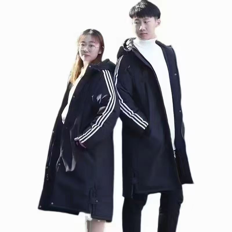 Factory Direct Sales Autumn and Winter New Men's and Women's Large Size Long Outwears Thickeneded Warm Cotton Outwears Group Purchase Factory Clothes